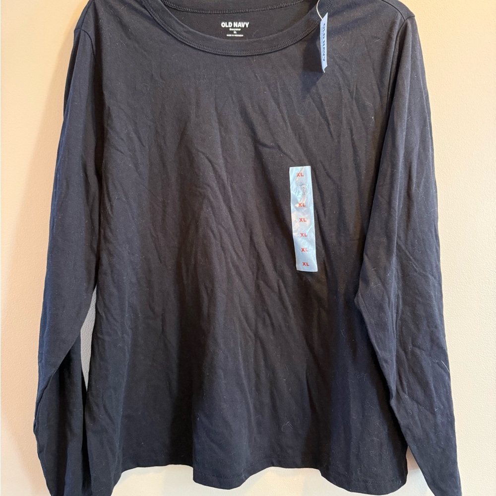 Old Navy Black Long Sleeve Top